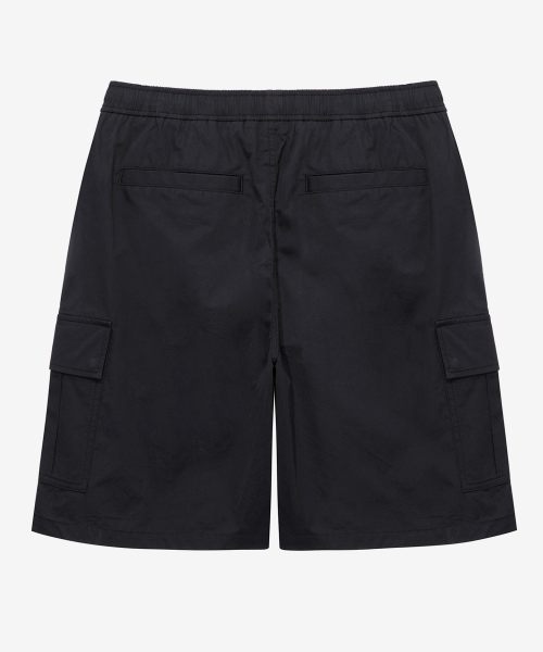 wide one chin cargo half pants - 2color