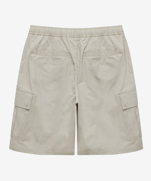 wide one chin cargo half pants - 2color