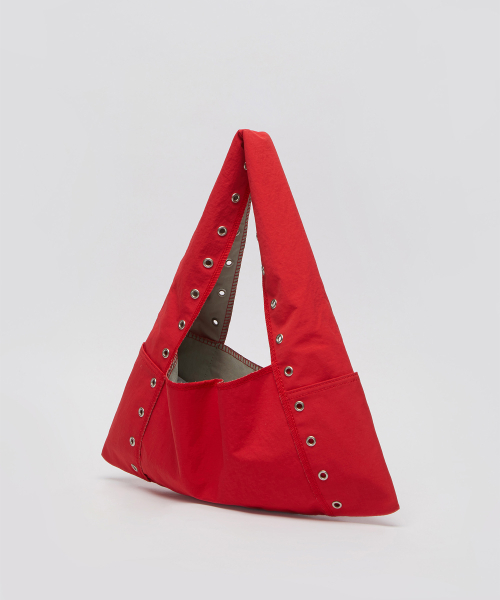 Small eyelet shoulder bag(Red)_OVBSM26152RED