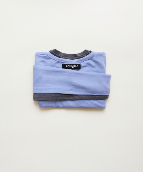 SPOONING LAYERED T - BLUE