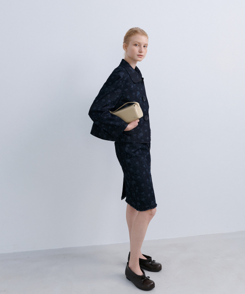 TULIP JACKET- FLOWER DENIM