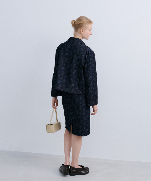TULIP JACKET- FLOWER DENIM