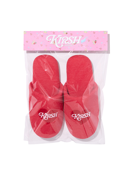 KIRSH MELLOW ROOM SLIPPERS(DEEP RED)
