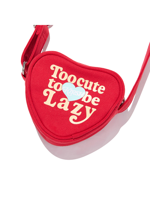 KIRSH MELLOW HEART MINI BAG(RED)