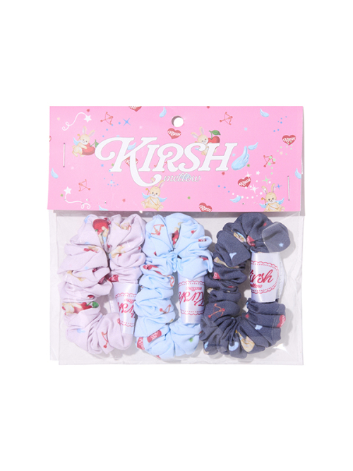 KIRSH MELLOW SCRUNCHIE SET(BLACK/WHITE)