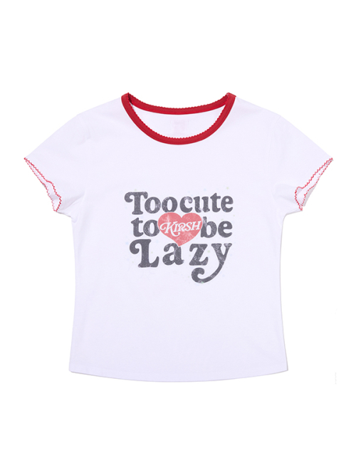 KIRSH MELLOW SLOGAN GRAPHIC SLIM FIT T-SHIRT(WHITE)