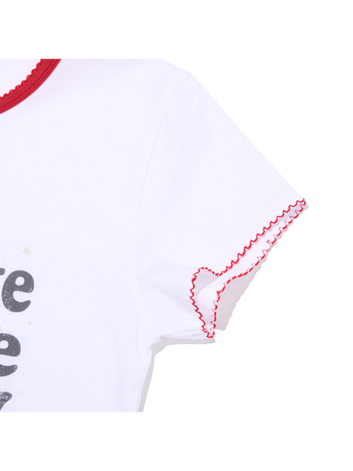 KIRSH MELLOW SLOGAN GRAPHIC SLIM FIT T-SHIRT(WHITE)