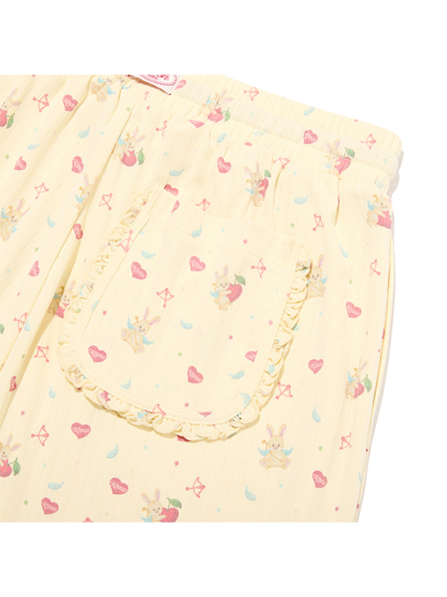 KIRSH MELLOW LONG PAJAMA SET(YELLOW)