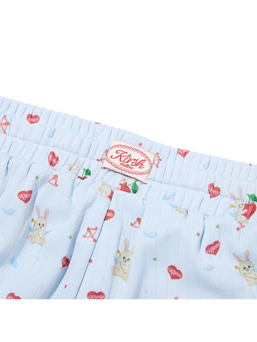 KIRSH MELLOW SHORT PAJAMA SET(LIGHT SKY)
