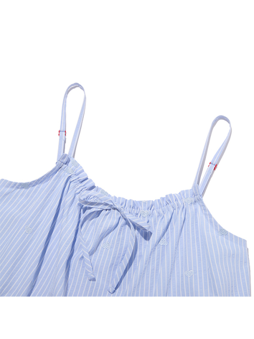 KIRSH MELLOW RUFFLE-POINT SLEEVELESS(SKY)