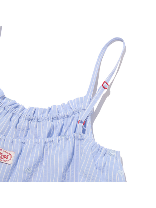 KIRSH MELLOW RUFFLE-POINT SLEEVELESS(SKY)