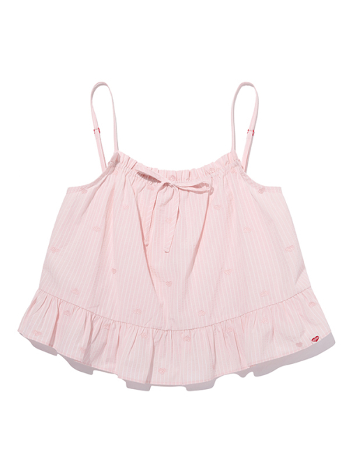KIRSH MELLOW RUFFLE-POINT SLEEVELESS(LIGHT PINK)