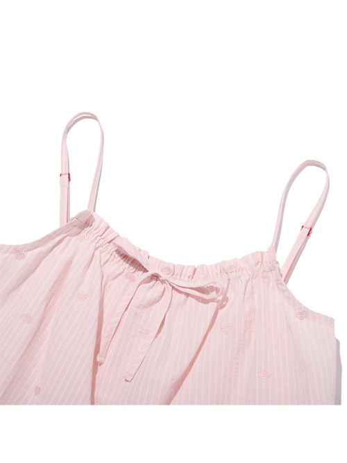 KIRSH MELLOW RUFFLE-POINT SLEEVELESS(LIGHT PINK)