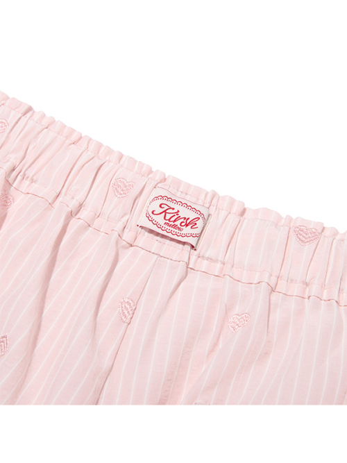 KIRSH MELLOW RUFFLE-POINT PAJAMA PANTS(LIGHT PINK)