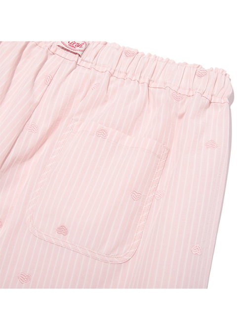 KIRSH MELLOW RUFFLE-POINT PAJAMA PANTS(LIGHT PINK)