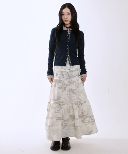 STAR POINT SLIM CARDIGAN [NAVY]