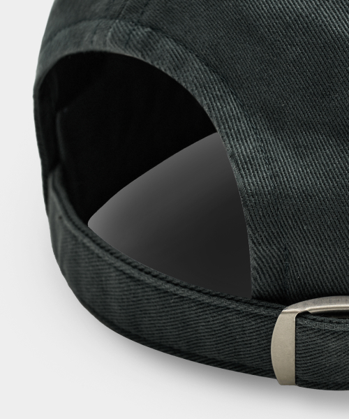 VLAD WASHED APPLIQUE BALL CAP_CHARCOAL