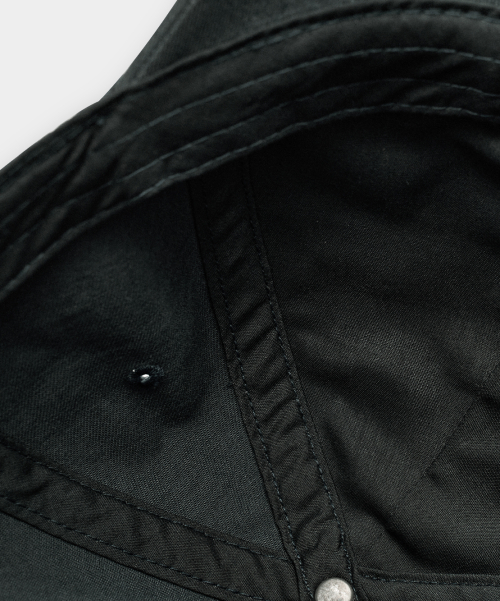 VLAD WASHED APPLIQUE BALL CAP_CHARCOAL