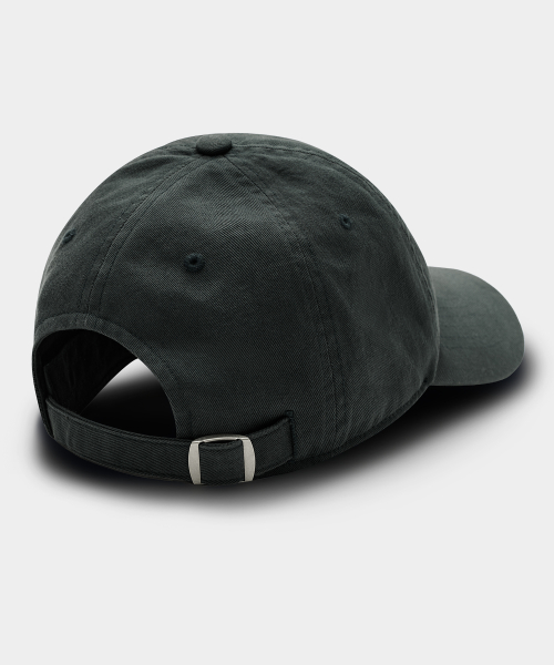 VLAD WASHED APPLIQUE BALL CAP_CHARCOAL