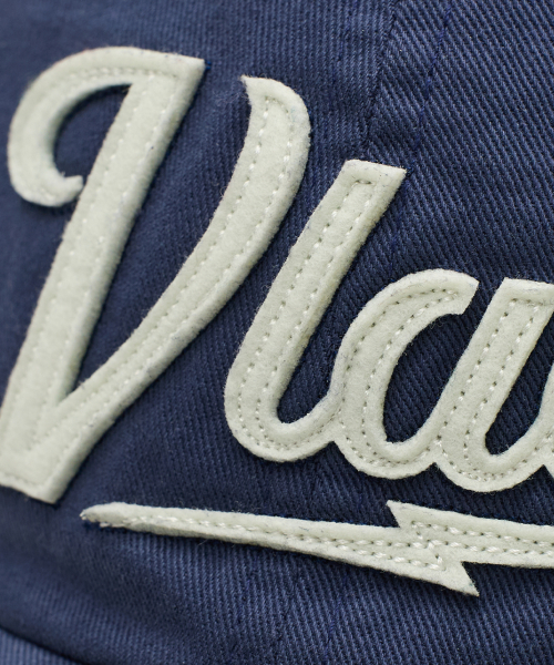 VLAD WASHED APPLIQUE BALL CAP_NAVY