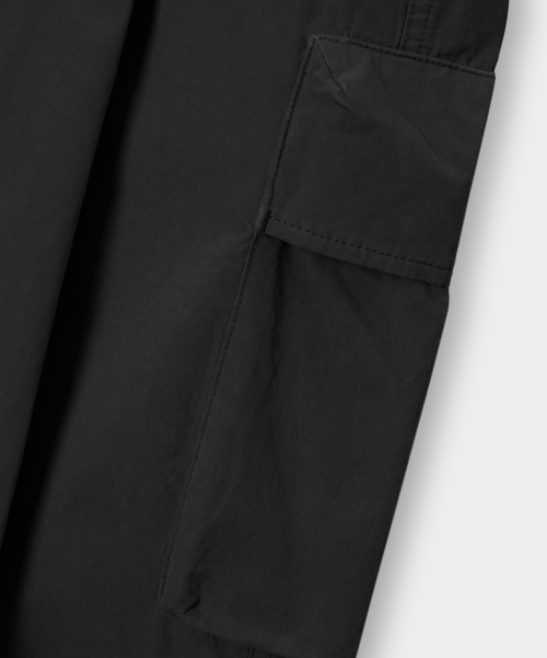 VLAD CURVED BANDING CARGO PANTS_BLACK