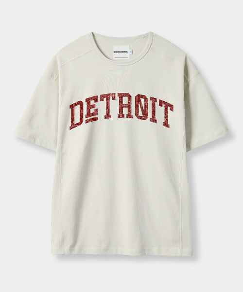 USA ARCH LOGO SEMI CROP SHORT SLEEVE T-SHIRT_4 COLOR