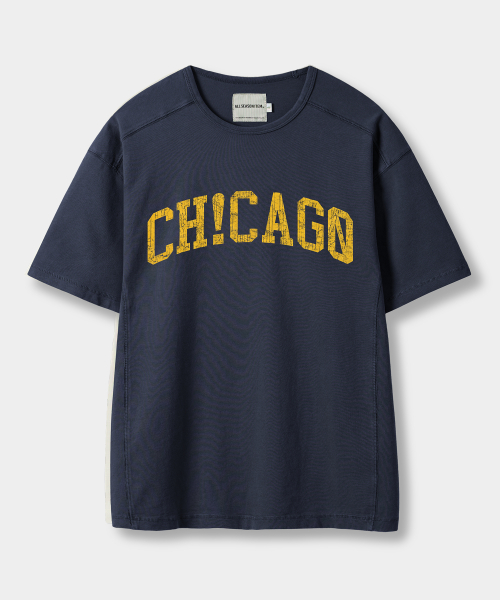 USA ARCH LOGO SEMI CROP SHORT SLEEVE T-SHIRT_4 COLOR