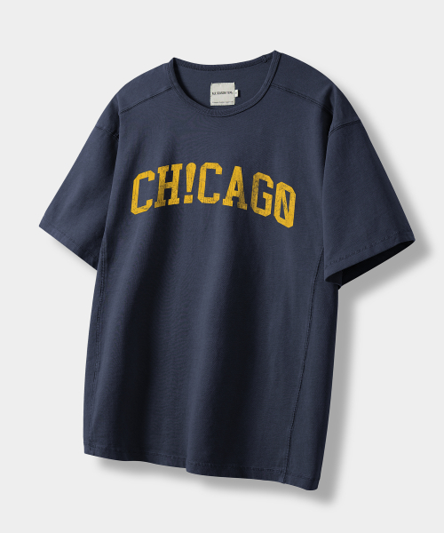 USA ARCH LOGO SEMI CROP SHORT SLEEVE T-SHIRT_4 COLOR