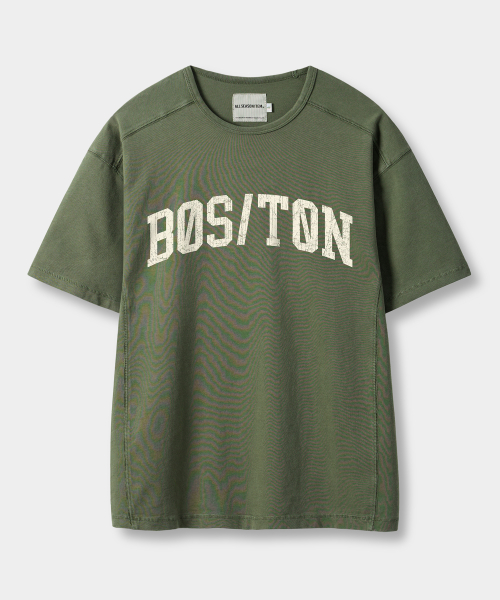 USA ARCH LOGO SEMI CROP SHORT SLEEVE T-SHIRT_4 COLOR