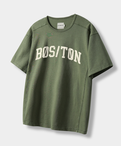USA ARCH LOGO SEMI CROP SHORT SLEEVE T-SHIRT_4 COLOR
