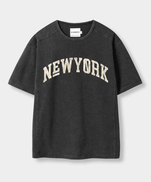 USA ARCH LOGO SEMI CROP SHORT SLEEVE T-SHIRT_4 COLOR