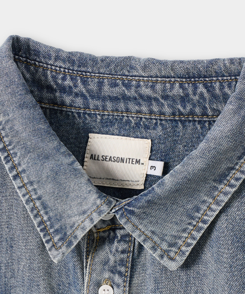 ©EVERYONE’S BIOWASHING DENIM SHIRT_4 COLOR