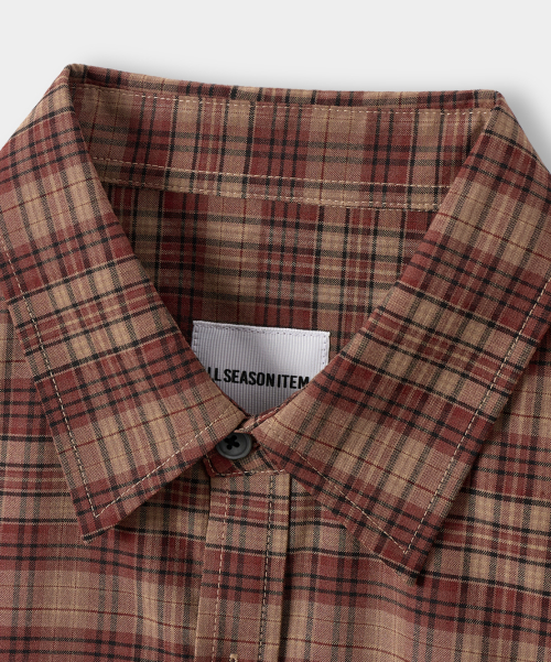 ©EVERYONE’S SEMI CROP CHECK SHIRT_6 COLOR