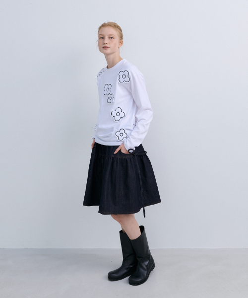 CUSION APLIQUE TOP - WHITE