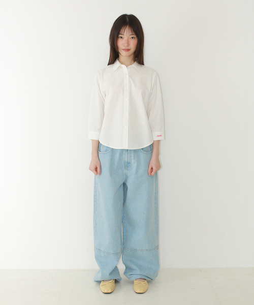 RRAC PASTEL COTTON SHIRT WHITE