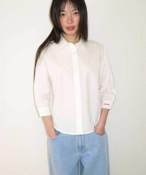 RRAC PASTEL COTTON SHIRT WHITE