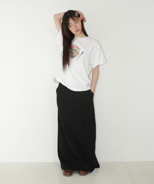 FLOPPY DISK BASIC FIT T SHIRT WHITE