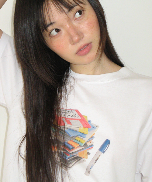 FLOPPY DISK BASIC FIT T SHIRT WHITE