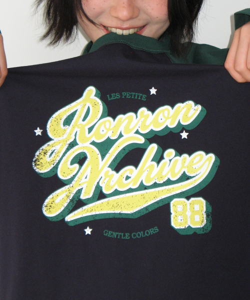 VINTAGE ARCHIVE RAGLAN LONG SLEEVE GREEN NAVY