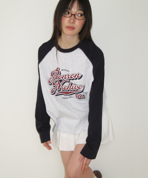 VINTAGE ARCHIVE RAGLAN LONG SLEEVE NAVY