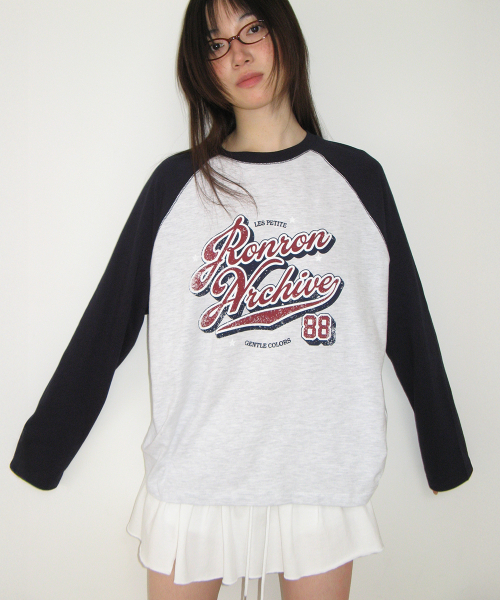 VINTAGE ARCHIVE RAGLAN LONG SLEEVE NAVY