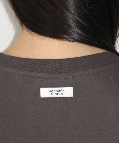 TIERED LAYERED LONG SLEEVE CHARCOAL