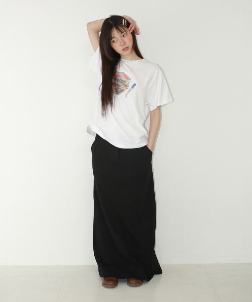 MINI POCKET BAG SET LONG SKIRT BLACK