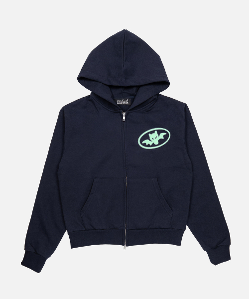 FIXT!ON 3-BATS HOOD ZIP-UP (BLACK)