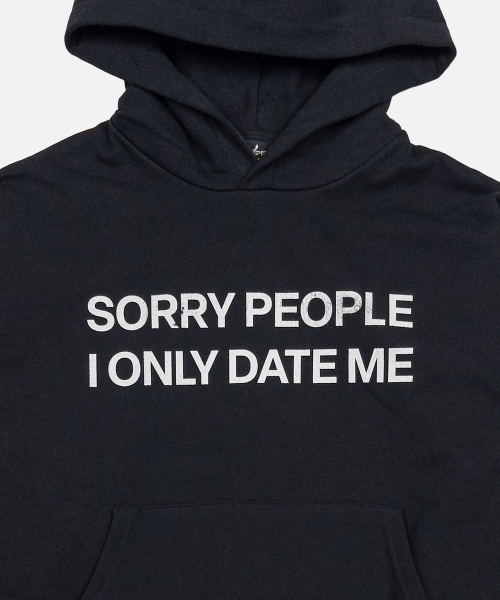 I ONLY DATE ME HOODIE (BLACK)