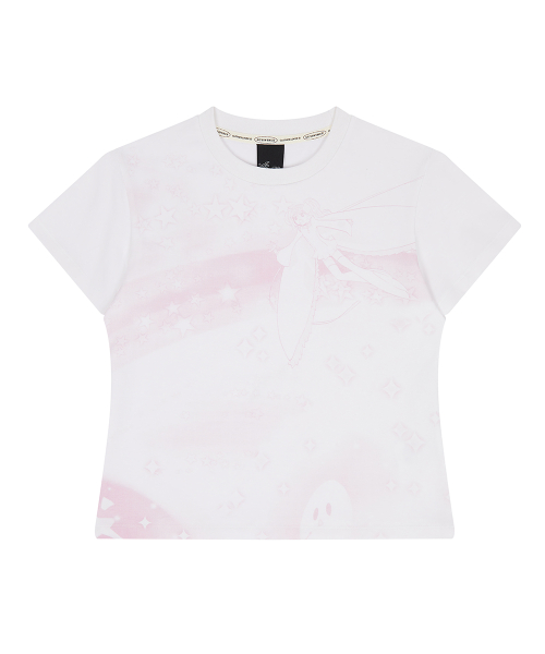 SHUGO CHARA! PINK RAINBOW TEE(WHITE)