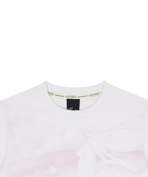 SHUGO CHARA! PINK RAINBOW TEE(WHITE)
