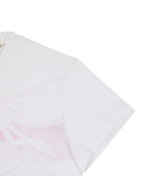 SHUGO CHARA! PINK RAINBOW TEE(WHITE)