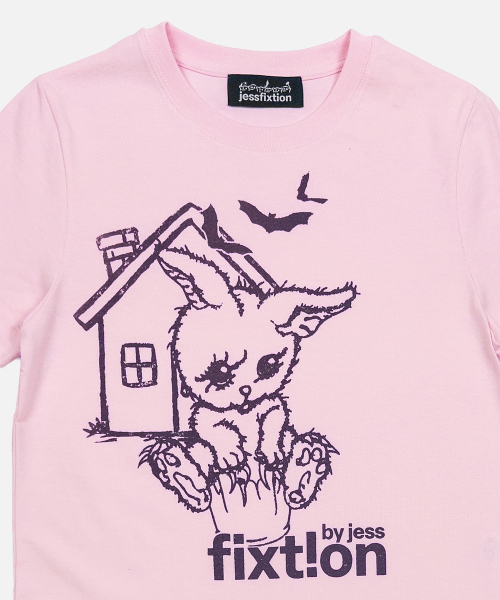 BUNNY FIXT!ON MINI TEE (BABY PINK)
