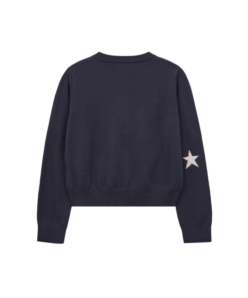 Puppy Boucle Cardigan NAVY